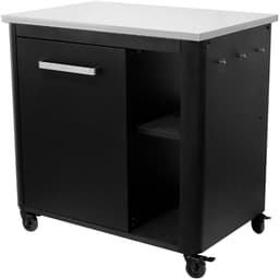 Cozze® Outdoor Kitchen - BBQ Station Buitenkeuken - RVS Werktafel - Met Kast & Opbergruimte - 90 cm — thumbnail 2