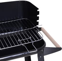 Rumi barbecue - Houtskoolbarbecue - Houtskoolbbq - cilindervorm - Outsunny Barbecue - Houtskool Hoogte Grills - Verstelbare Planken Wielen barbecue- afmeting barbecue 83X37X87 Cm — thumbnail 4