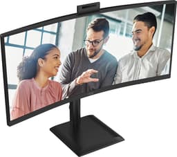 AOC CU34E4CW - QHD Ultrawide Monitor - Webcam - 5 Jaar garantie - 34 inch — thumbnail 3