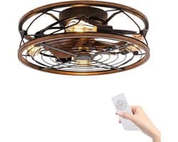 Livano Plafondventilator - Met Verlichting - Plafond Ventilator - Met Lamp - Plafonniere Met Ventilator - Met Licht