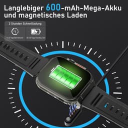 Manike G106 Smartwatch – 1,96 inch AMOLED Display - Hartslag & Bloeddrukmeting - SpO₂ - Slaaptracking - Multisport - IP68 Waterdicht - 7 Dagen Batterij - Android & iOS Compatibel - Meldingen - Stappenteller - Sporthorloge - Activity Tracker — thumbnail 2