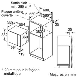 inbouw magnetron 25l 900w roestvrij staal - bosch - bfl553ms0 — thumbnail 3