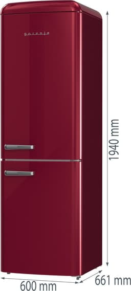 Gorenje ONRK619DR Vrijstaand 300 l Bordeaux — thumbnail 3
