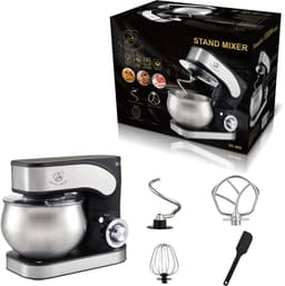 Royal Swiss® Keukenmachine 1300W – Keukenrobot met 5L RVS Mengkom – 6 Snelheden & Planetaire Beweging – Inclusief Garde, Deeghaak & Menghaak — thumbnail 4