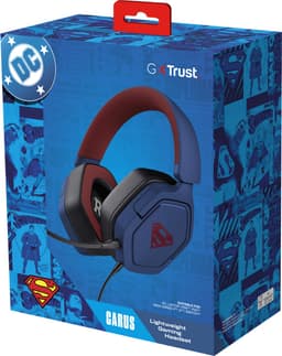 Trust GXT492SM Carus - Gaming headset - voor PS4/PS5/Nintendo Switch/PC - Bedraad 3.5mm aansluiting - Superman Blauw — thumbnail 5