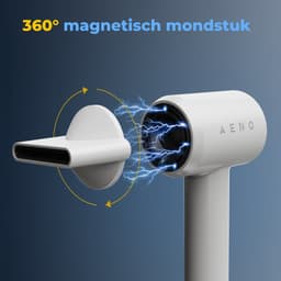 AENO Haardroger HD4, 1500W, Ionisator, LCD, 6+circulatiemodus Föhn Wit — thumbnail 3