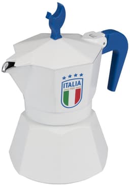 Moka pot Mokavit FIGC Wit – Italiaanse percolator 3 kopjes – Alternatief voor Bialetti – Voetbal editie — thumbnail 2