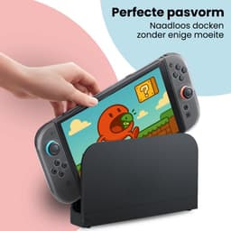 Hoes Geschikt voor Nintendo Switch 2 Case Bescherm Hoesje Hard Cover Shockproof - Case Geschikt voor Nintendo Switch 2 Hoes - Transparant — thumbnail 5
