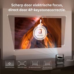 Mini Beamer - Projector met Wifi - Bluetooth — thumbnail 4