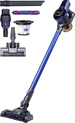 Auronic Steelstofzuiger Draadloos - Zonder Zak - Op Accu - 4-in-1 - 160W - Vacuum Cleaner - Blauw/Grijs — thumbnail 1