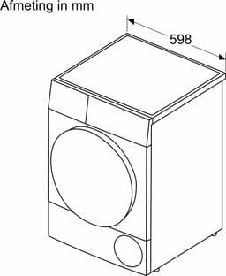 Siemens WQ35B2BSFG - iQ700 - Wasdroger - Warmtepompdroger - NL/FR display - Energielabel A+++ — thumbnail 5