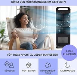 Aircooler Met Koelelementen - Aircooler Met Water - Wit — thumbnail 4