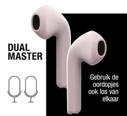 Fresh 'n Rebel Twins Core - Draadloze Bluetooth Oordopjes - Oortjes met 30 uur speelduur - Smokey Pink — thumbnail 4