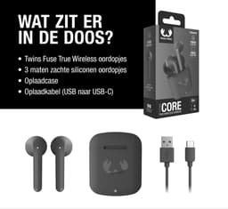 Fresh 'n Rebel Twins Core - Draadloze Bluetooth Oordopjes - Oortjes met 30 uur speelduur - Storm Grey — thumbnail 4