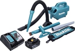 Makita DCL 184 RG1 accustofzuiger 18 V 54 mbar 0,5 l + 1x accu 6,0 Ah + oplader — thumbnail 5