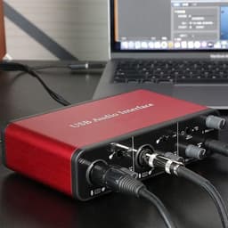 NÖRDIC SGM-226 USB Audio-interface - 2e Generatie - 2i2 - 24bit - 192kHz - Rood — thumbnail 3
