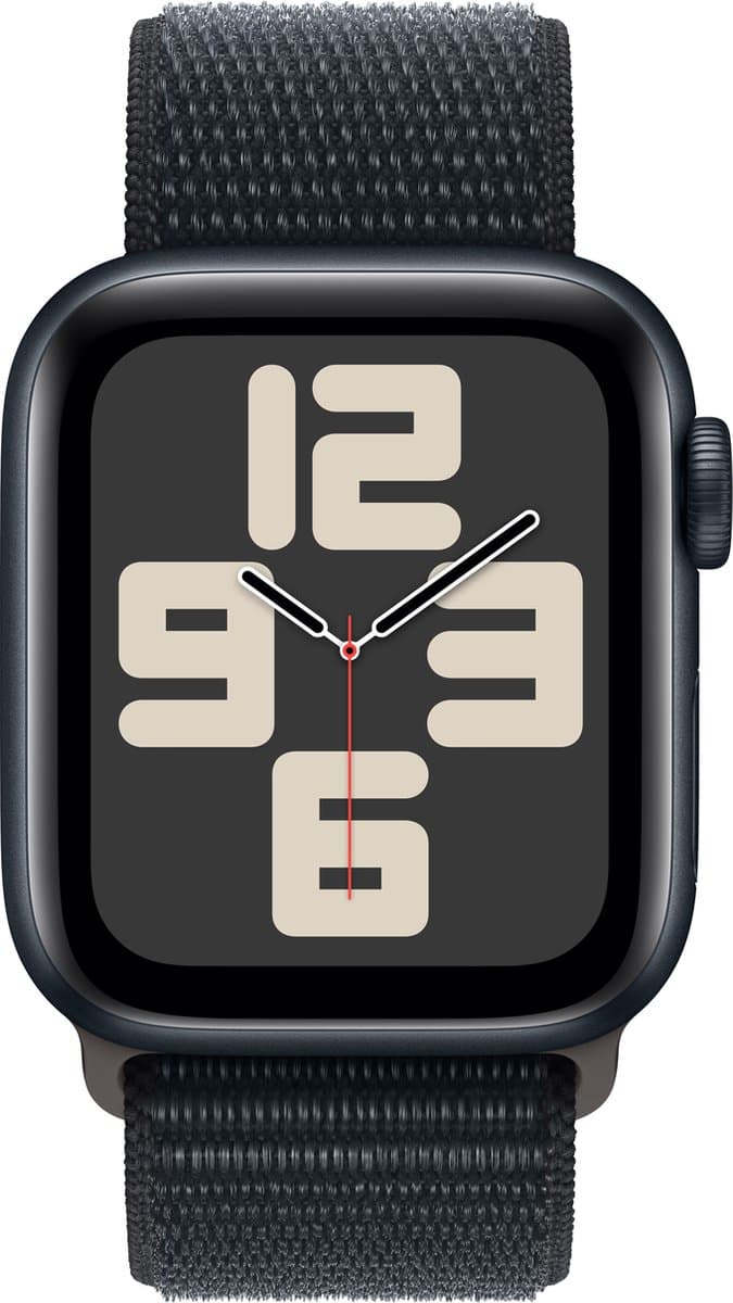 Apple Watch SE 2023 - GPS + Cellular - 40mm - Midnight Aluminium Case with Midnight Sport Loop — afbeelding 1