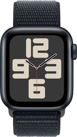 Apple Watch SE 2023 - GPS + Cellular - 40mm - Midnight Aluminium Case with Midnight Sport Loop — thumbnail 1