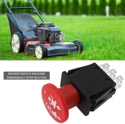 Dailygoods - PTO-schakelaar - Drukknop - Betrouwbaar en duurzaam - Geschikt voor grasmaaier - Noodstopfunctie - Eenvoudige installatie - Compatibel me — thumbnail 5