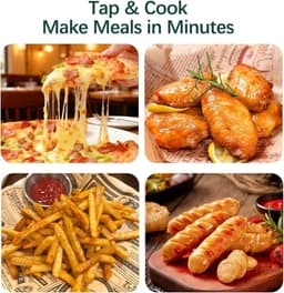 Moly Airfryer 3 Liter - 1400W - Heteluchtfriteuse - Compacte Air Fryer - Voor Frituren, Bakken en Bereiden — thumbnail 4