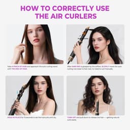 Hairstyler 5-in-1 Airstyler, haarstyler, lucht, krultang, föhn, thermische borstel, stijlborstel, set, multistyler, ronde borstel, föhn, warmluchtborstel, haarstyling-apparaten, haardroger — thumbnail 5