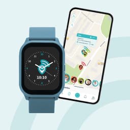 One2track Connect YOU Blauw | GPS horloge voor kinderen | Videobel in HD, voeg vriendjes toe en zie altijd waar je kind is met de leukste smartwatch voor kinderen — thumbnail 1