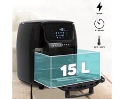 Airfryer – Heteluchtfriteuse – Airfry Oven – Digitale Friteuse – 15L Capaciteit – 1800 Watt – 8 Kookprogramma’s – Touchscreen Display