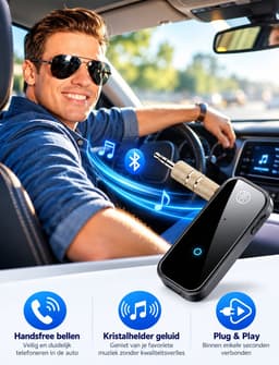 Bluetooth Receiver & Transmitter – Bluetooth 5.0 – 2-in-1 Bluetooth Ontvanger en Zender – 3,5mm AUX Adapter – RX/TX – Auto, TV & Audio — thumbnail 4