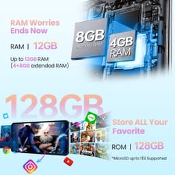 CUBOT A10 4G Smartphone 12GB RAM-128GB ROM-6,56 inch 90Hz HD-48MP camera-5100mAh batterij, Android 14 — thumbnail 4