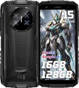 DOOGEE Fire 3 Pro 4G Outdoor Smartphone, 5,5 inch HD+ IPS scherm, 8350mAh accu, 24GB RAM(4+20GB)+128GB ROM, Android 16, IP68/IP69K, NFC, 18W laden — thumbnail 1
