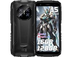 DOOGEE Fire 3 Pro 4G Outdoor Smartphone, 5,5 inch HD+ IPS scherm, 8350mAh accu, 24GB RAM(4+20GB)+128GB ROM, Android 16, IP68/IP69K, NFC, 18W laden