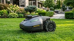 Robotmaaier Zonder Begrenzingskabel - Slimme Draadloze Cijfermatige Grasmaaier Robot met AI TrueVision Navigatie & Mini Garage - Hellingshoek 45% - Geschikt tot 500 m² - Laura Homestore — thumbnail 3