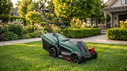 Accu Grasmaaier 18V - Met 4.0 Ah Accu & Oplader - 32 cm Maaibreedte - Tot 300 m² - Met Gazonkam & ErgoFlex Handgrepen - Laura Homestore — thumbnail 1