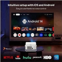 Beamer Full HD 1100 ANSI Lumen - 1080p 4K Upscaling - LED - Draagbaar - Thuisbioscoop Projector — thumbnail 5
