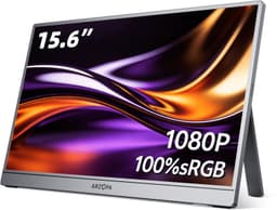 Arzopa A1 Pro - 15.6 inch Full HD Portable Monitor - 100% sRGB Kleurenspectrum - Metalen Behuizing - USB-C - Ingebouwde Kickstand - Space Grey — thumbnail 1