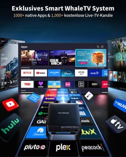 Mini Beamer 1920 X 1080 Full HD - LCD Projector - 1000 ANSI Lumen - Compact Draagbaar - Thuisbioscoop Beamer — thumbnail 2