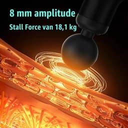 Massage Gun, Massagepistool, 99 Standen, 9 Massagekoppen, Zwart — thumbnail 4