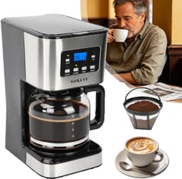 Programmeerbaar Koffiezetapparaat - Druppelkoffiezetapparaten - Normaal En Sterk Brouwmodel - Automatische Uitschakeling — thumbnail 1