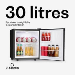 Mini Koelkast 30L – Stil 24 dB – Instelbaar 5-15°C – Compact Vrijstaand Model – Zwart — thumbnail 4