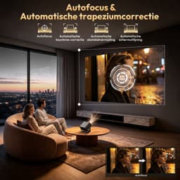 XGODY Smart Beamer - Android 14 - 1080P - 700 ANSI - WiFi 6 & BT 5.4 — thumbnail 4