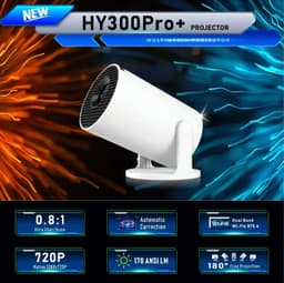 Beamer Draagbare Mini - 1280 x 720 Resolutie - 130 Inch Scherm - DLP - Android 14 Smart Projector — thumbnail 2