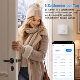 CONENTOOL WIFI Slimme thermostaat voor waterverwarming - LED - 3A - Wit — thumbnail 4