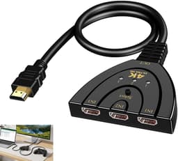 HDMI Switch 3 In 1 - Full HD 4K Resolutie - Compact Design - Voor Tv Monitor Beamer - Plug & Play — thumbnail 1