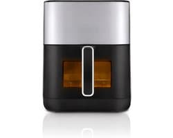 Airfryer met Stoomfunctie - 12 Liter - 1850 W - 12 Kookprogramma’s - Digitaal Bedieningspaneel - Kijkvenster - Binnenverlichting - Timer - Inclusief 6 Accessoires - Zwart