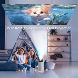 Mini Beamer 1280 x 720 Native Resolutie - LED Projector - 2000:1 Contrast - Draagbaar - Thuisbioscoop — thumbnail 5