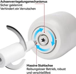 Deze groentesnijder, snoerloze elektrische keukenmachine en miniblender wordt geleverd met een glazen kom van 600 ml en kan worden gebruikt voor het verwerken van vlees, groenten, uien, knoflook, fruit en noten. — thumbnail 5