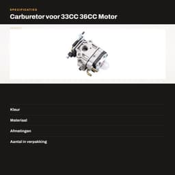 Carburateur Nieuwe Vervanging - Carburateur Synchronisatie Set - Carburateur Afstelgereedschap - Metaal - 7 cm Grootte - Inlaatopening 10,5 mm - Motorcarburateur — thumbnail 5