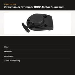 Repeteerstarter Hoogwaardige Vervanging - Grasmaaier - Motor - Duurzaam - Hoge Hardheid - Goede Sterkte - Startmotor — thumbnail 4