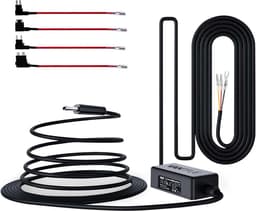 USB-C Hardwire Kit met 2 fasen en acc-kabel voor alle dashcams, 12V/24V naar 5V, zekeringhouder met laagspanningsbeveiliging, 24H. Parkeermodus, compatibel met andere USB-C-dashcams — thumbnail 1