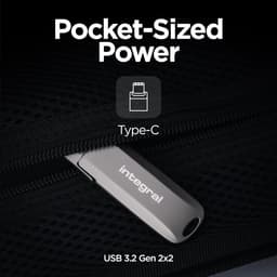 Externe SSD - USB Stick - Snelle Data Overdracht - Ultrasnelle Leessnelheid - 256 GB - Zwart — thumbnail 2
